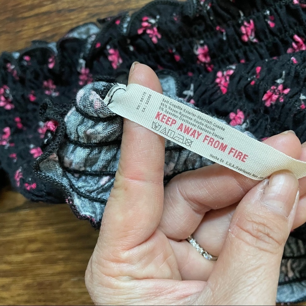 NWT Free People Smock Crop Top - Picture 5 of 6